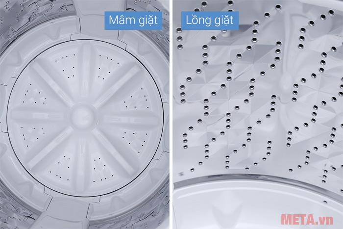 Máy giặt có chế độ vệ sinh lồng giặt giúp máy giặt bền bỉ hơn