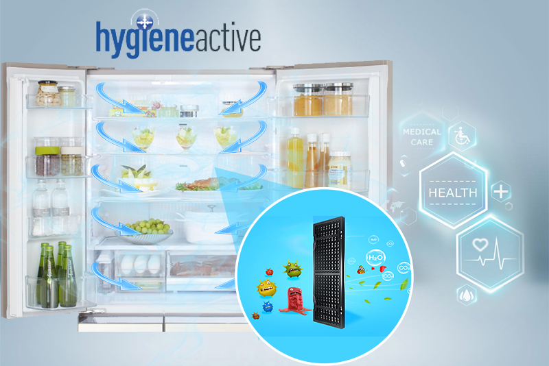 Hệ thống Hygiene Active - Tủ lạnh Panasonic Inverter 588 lít NR-F610GT-N2
